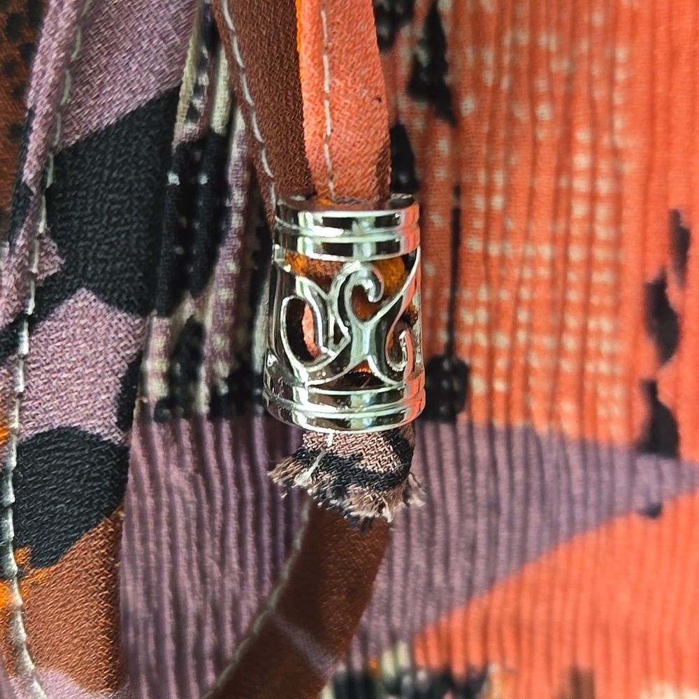 Boho Patchwork Pleated Flowy Fall Blouse Top 3X F… - image 9